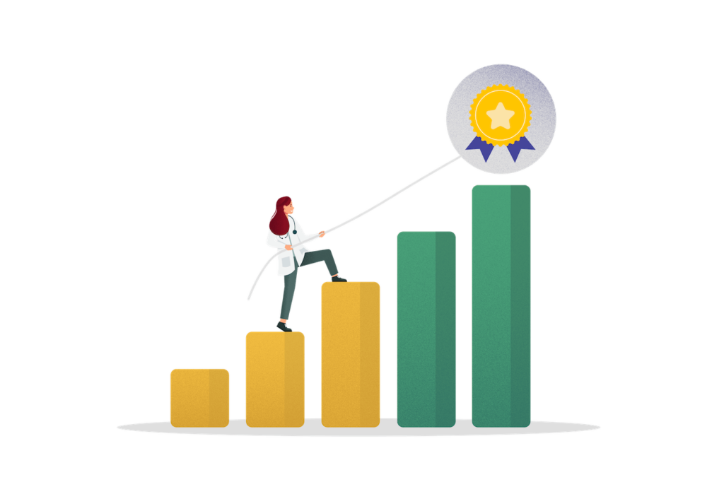 Person climbing a visual representation of EPA supervision levels