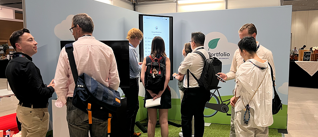 Photo showing the booth of EPA Portfolio at AMEE 2025.