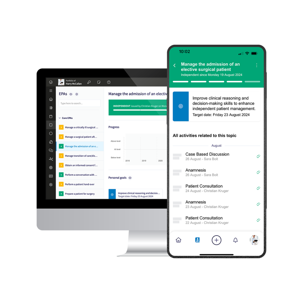 Mockup desktop and mobile version of Reconcept EPA Portfolio