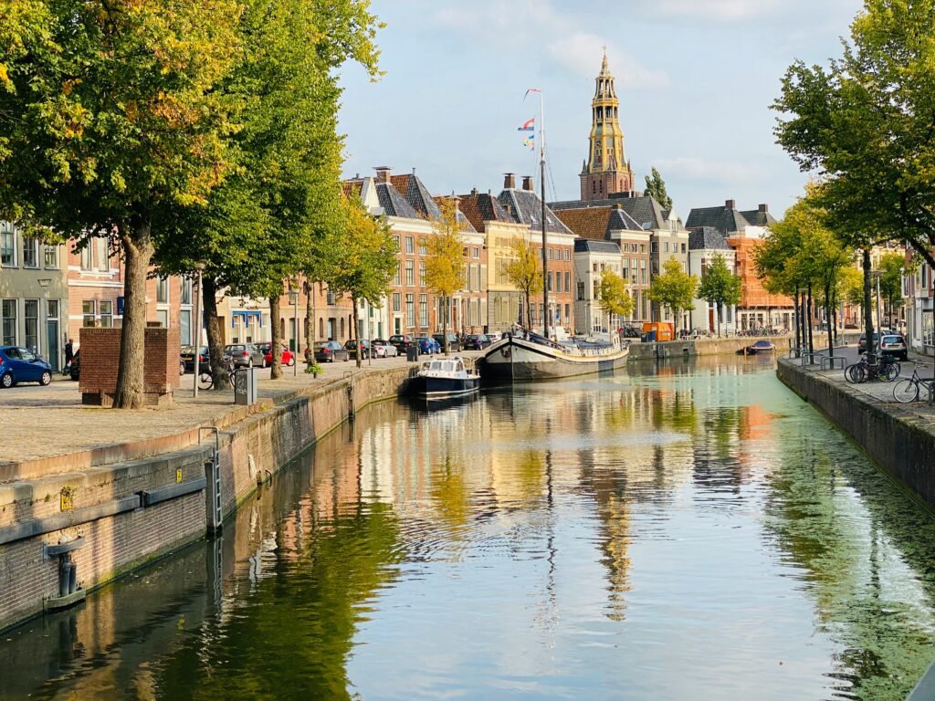 View of Groningen canal